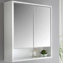 Norsk High Gloss Bathroom Mirror Cabinet