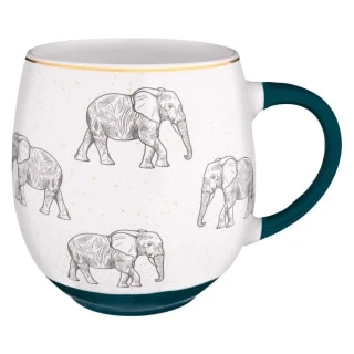 B&M Animal Print Dip Mug - Elephant 1 B&M Animal Print Dip Mug - Elephant