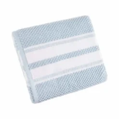 B&M Newbury Stripe Bath Towel - Blue