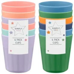 Simply Kids Colour Cups 6pk - Pastel -Home Furnishing Series Store 398567 398570 6pk simply kids colour cups group