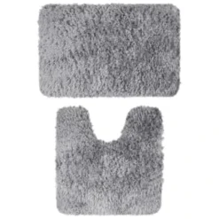 Home Furnishing Series Store -Home Furnishing Series Store 400289 400290 tufted bath and ped mat charcoal 1